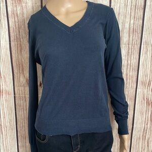 Banana Republic Navy V-Neck Sweater